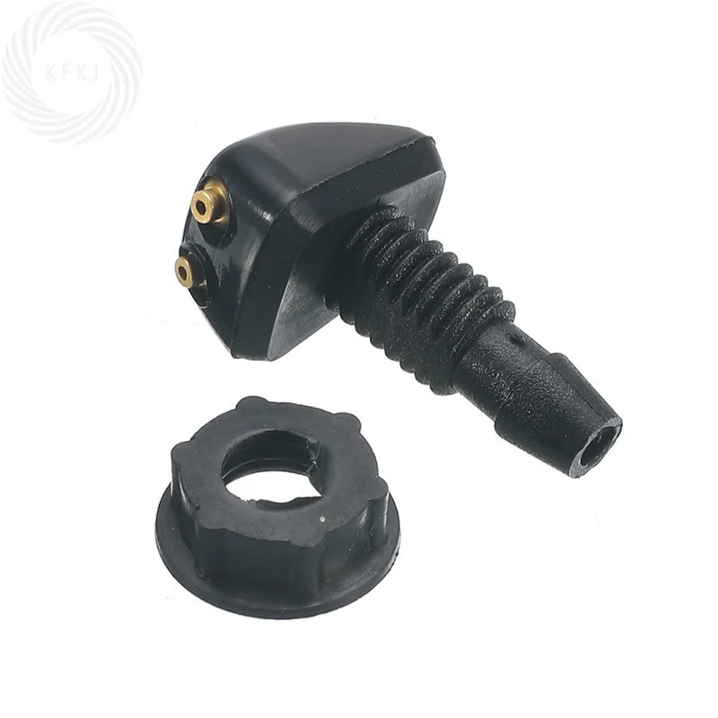 2 Buah Kit Penyemprot Jet Wiper Kaca Depan Mobil Universal, Penutup Kipas Air, Penyesuai Saluran Air Pencuci