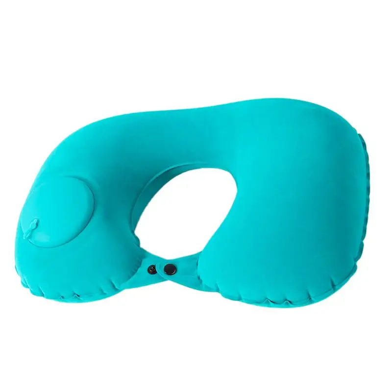 

Inflatable Travel Neck Pillow U-Shaped Airplane Pillow Neck Protector Portable Comfortable Pillow For Airplane Train Car