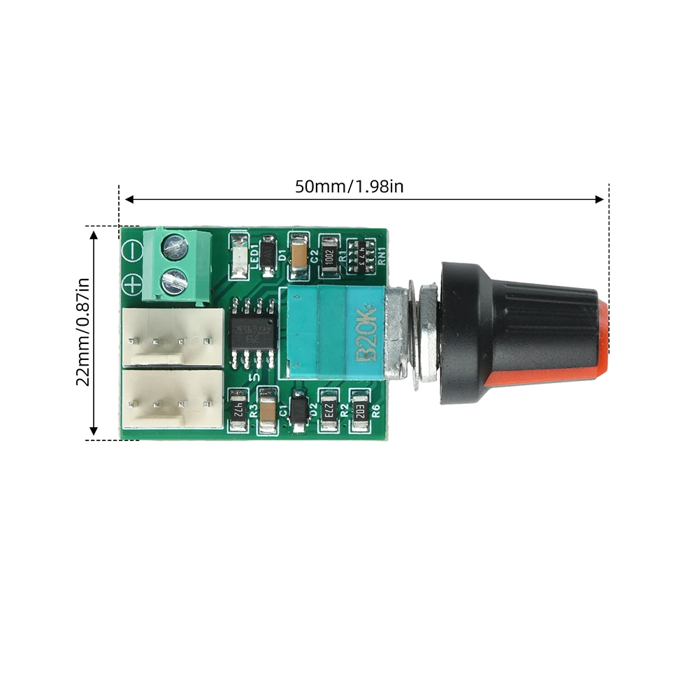 DC 12-24V PWM Fan Speed Controller 1.5A Dual-Channel 4-Wire Motor Regulator with LED Display Reverse Polarity Protection