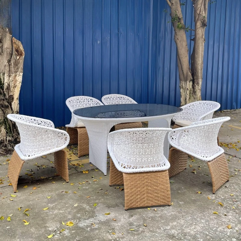 

Outdoor courtyard garden villa rattan sofa chair combination outdoor garden courtyard leisure rattan table and chair furniture