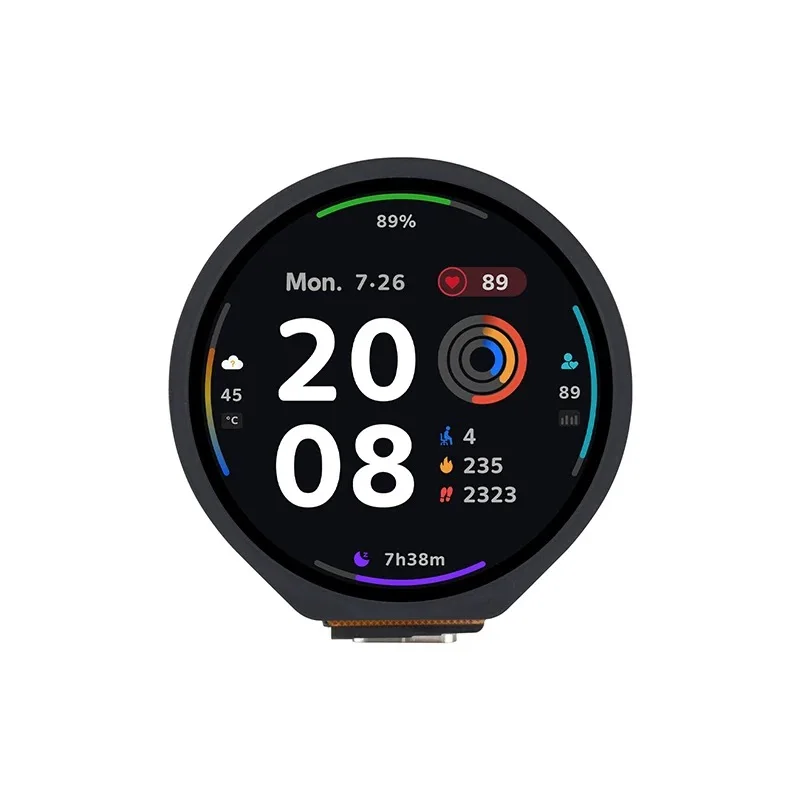 15,6-Zoll-ESP32-S3 Entwicklungs board runde Touchscreen-LCD-Display Beschleunigung messer/Gyroskop, Dual-Mode-Wi-Fi & Bluetooth