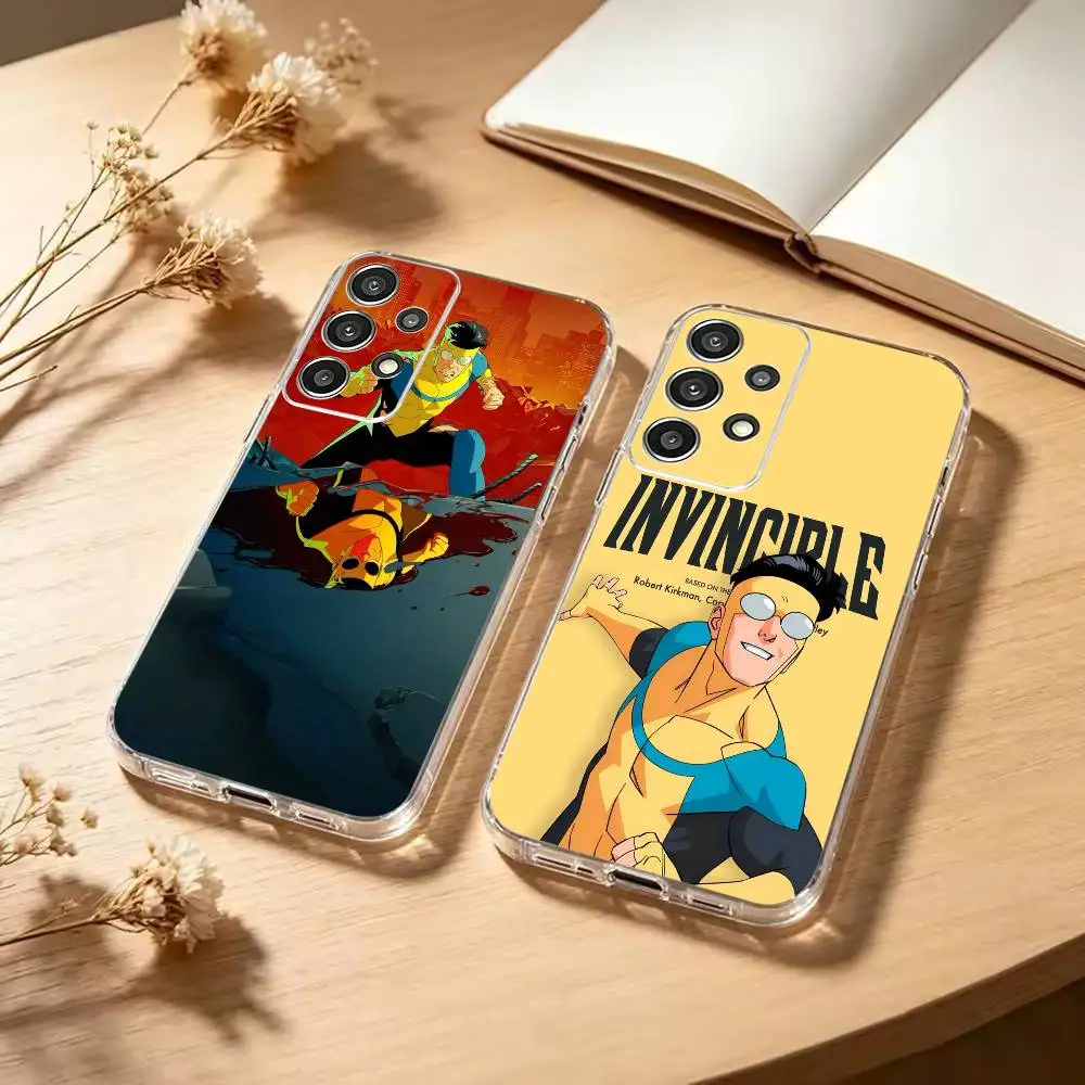 hot Invincibles-Mark Grayson Muscle Phone Case Soft Transparent TPU Case For Samsung S25,S24,S21,S22,S23,S30,Ultra,S20,Plus