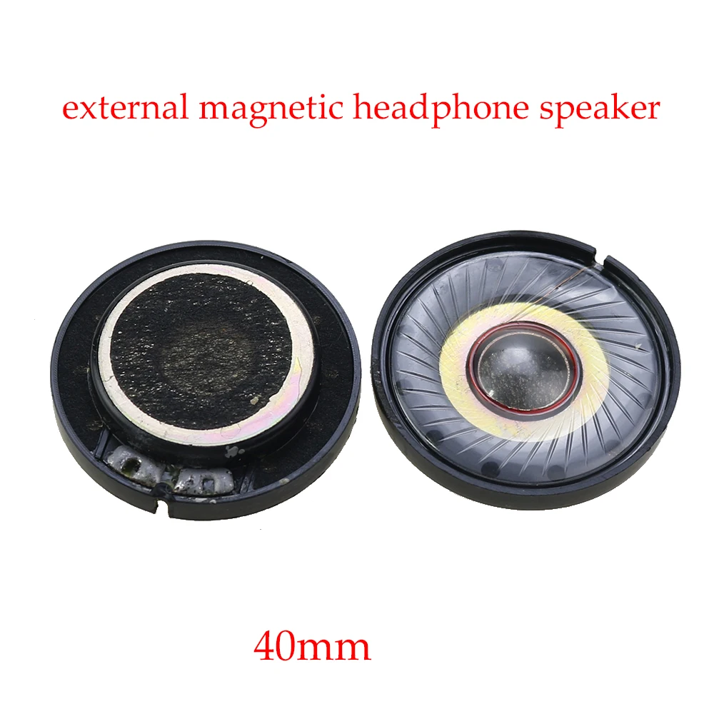 2PCS New 50mm 40mm 30mm 27mm Speaker Unit for DIY Headphone Excellent Sound  Diaphragm Clear Voice Deep Bass Highly