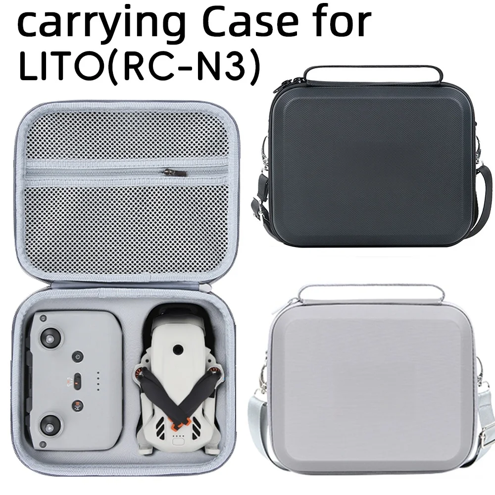 PU Storage Bag For DJI Lito X1 Lito1 For RC N3 EVA Lining For Shock Absorption And Impact Resistance Shoulder Strap Design