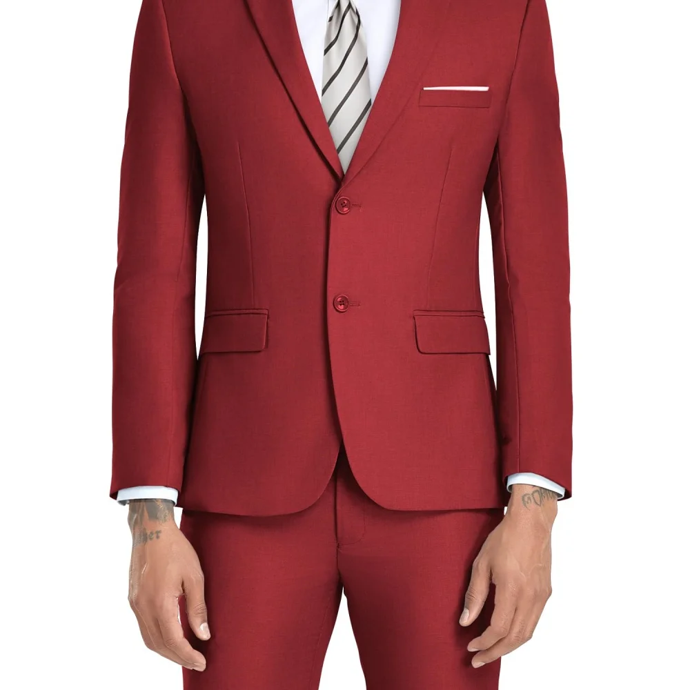 Costumes intelligents et décontractés pour hommes, kaki, pour affaires formelles, mariage, garçons d'honneur, fumer, ensemble veste et pantalon à Double boutonnage