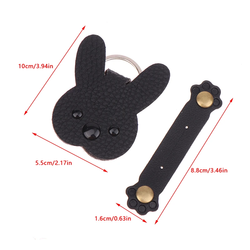 Creative Cartoon Cat Claw Cable Winding Device For Headphones Data Cable Management Device PU Leather Cable Winding Clip