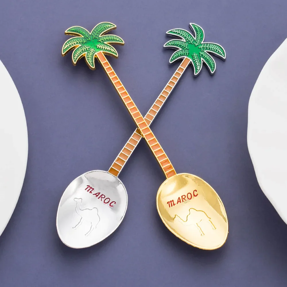 

Ретро и персонализированные ложки из сплава кокосовой пальмы своими руками, креативные сувениры, дорожные сувениры и модные аксессуары для одежды.