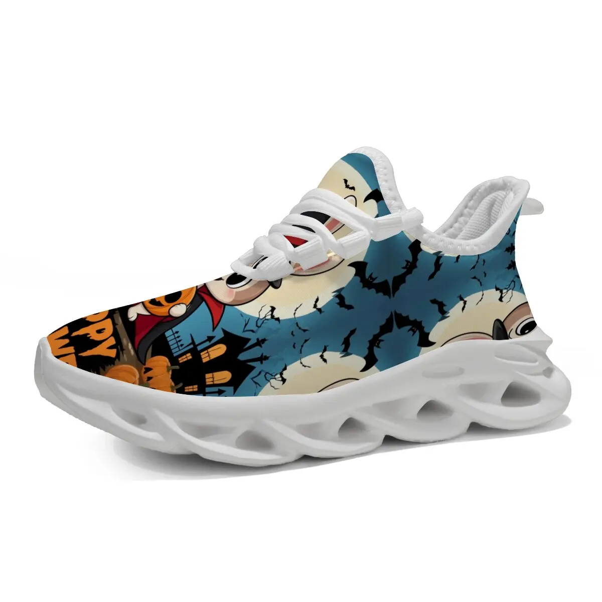 أحذية مسطحة للأطفال كاجوال بنعال ناعمة نسيج طائر للهالوين كارتون داكن ويني ذا بوه أحذية ديزني الرياضية