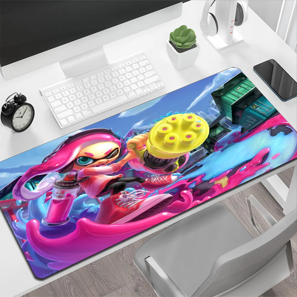 Splatoon 2 Large Mouse Pad Gaming Mouse Pad PC Gamer Computer Mouse Mat Big Mousepad Silicone Carpet Keyboard Desk Mat Mause Pad