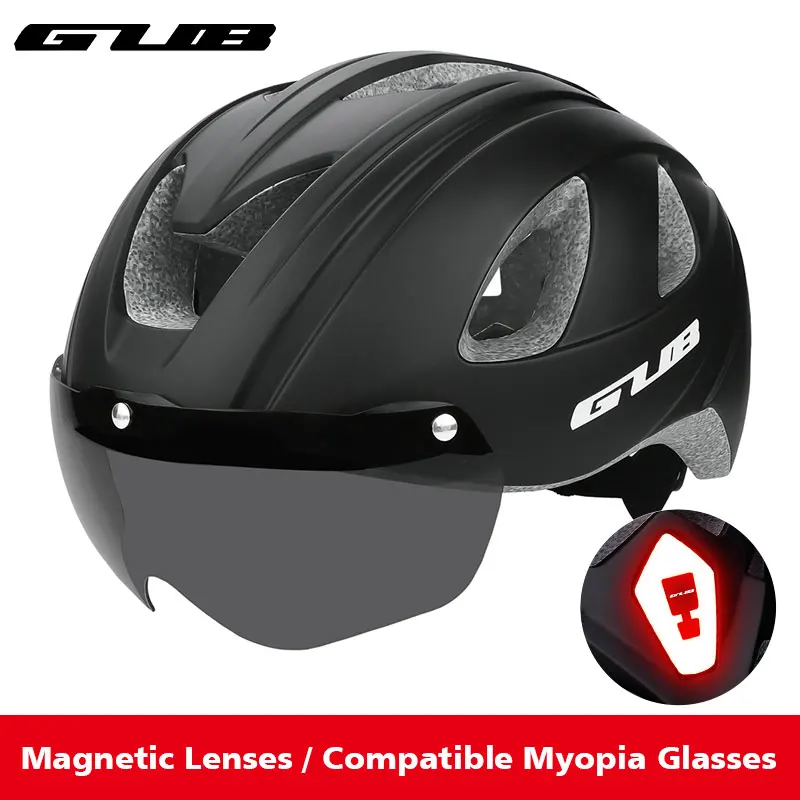 

GUB New Lighted Goggles Integrated Mountain Road Bike Cycling Helmet Hat Men And Women Helmets Ultra-light