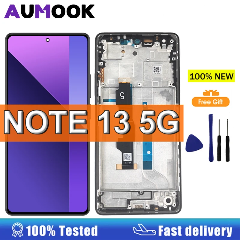 6.67 "AMOLED écran pour Xiaomi Redmi Note 13 5G LCD écran tactile assemblée pour Redmi Note 13 5G affichage remplacement