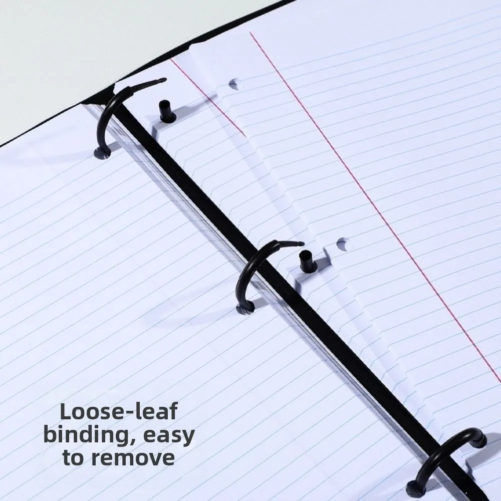 Picture 6: 3 Ring Loose-leaf File Folder Thickened Detachable Loose Leaf Document Folder Multifunctional Portable