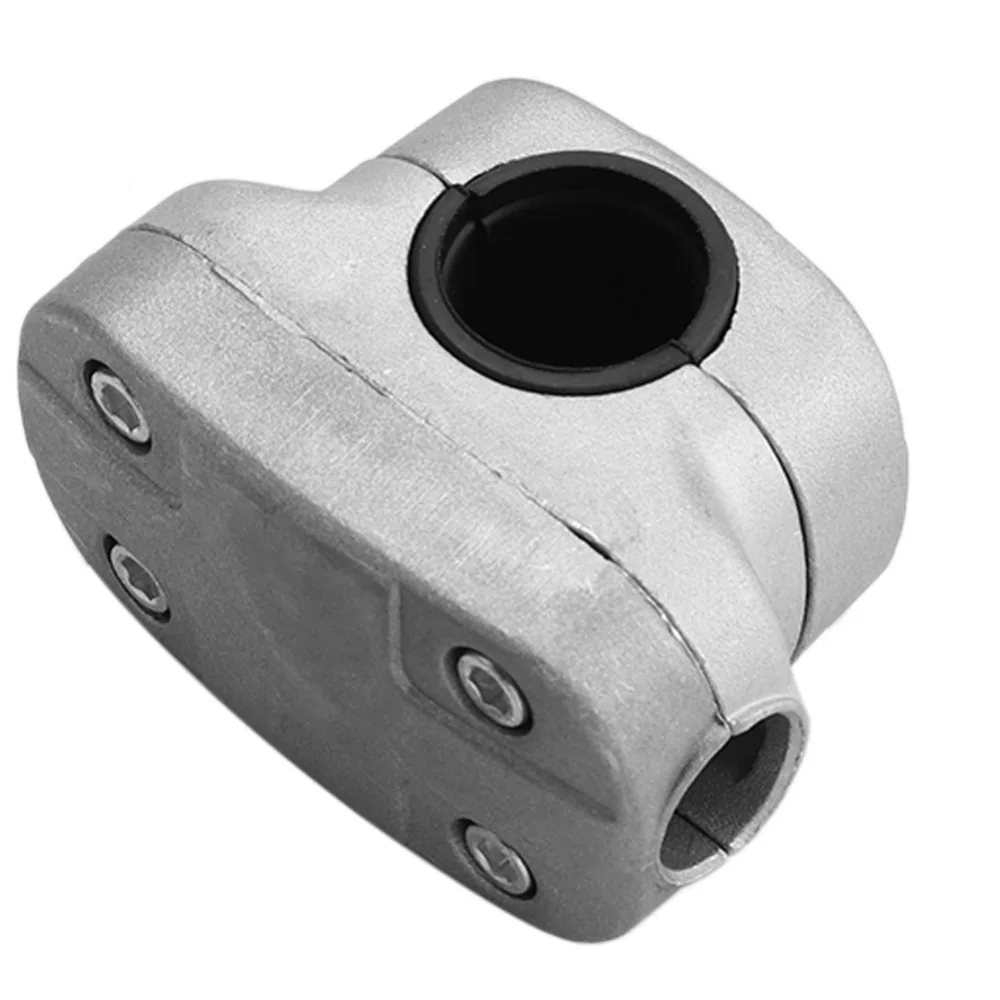 Silver Handle Holder Bracket Secure Grip Aluminum Replacement Handle Clamp Compact Universal Brush Cutter Accessories
