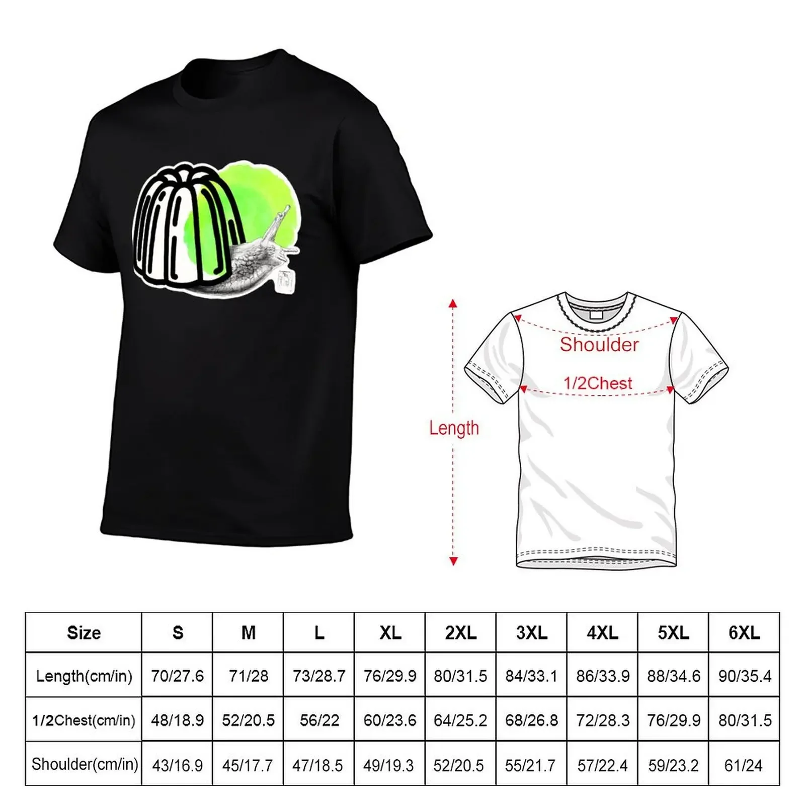 Slow Jelly T-Shirt summer tops anime funny shirt cotton luxury clothes men