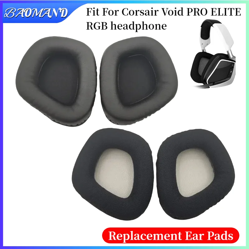 

Replacement Earpads Cushion For Corsair Void PRO ELITE RGB Headphones Memory Sponge Sleeves Cover Case Repair Parts