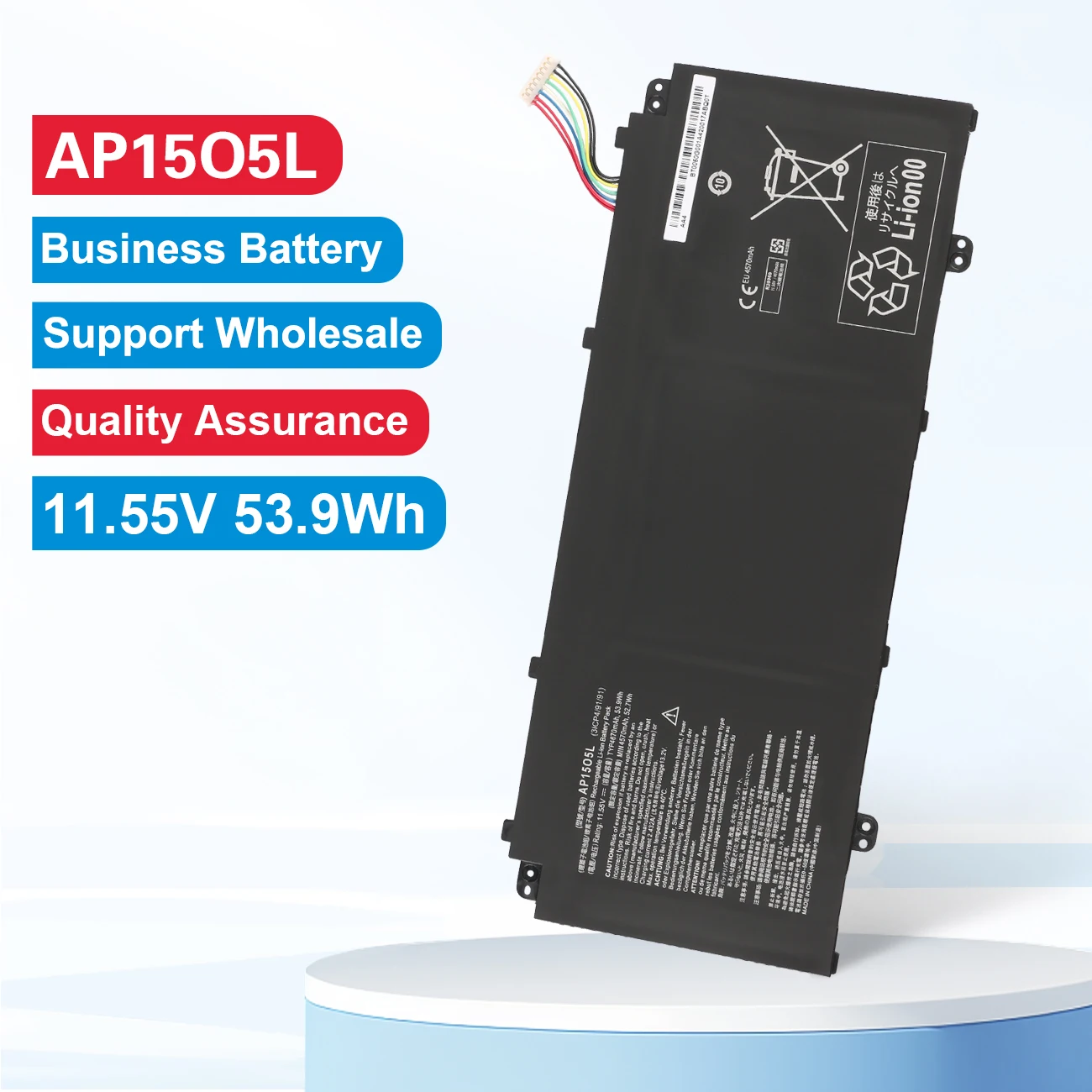 

KingSener AP15O5L AP1505L Laptop Battery for Acer Aspire S5-371 SF514-51 For Chromebook R13 CB5-312T CB5-312T-K0YK/K8Z9 59.3WH