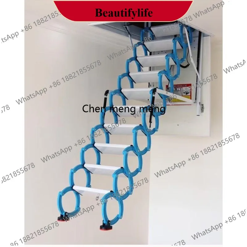 

Скрытая автоматическая складная телескопическая лестница z189 из углеродистой стали для удобного доступа на чердак, в подвал, на второй этаж дома.