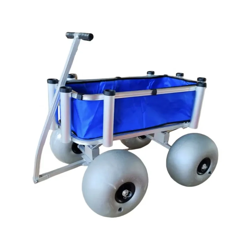 New Arrivals 13-inch Beach Wheel Polyurethane Fishing Truck Aluminum Frame for Fishing Garden Work in the Retail Industry