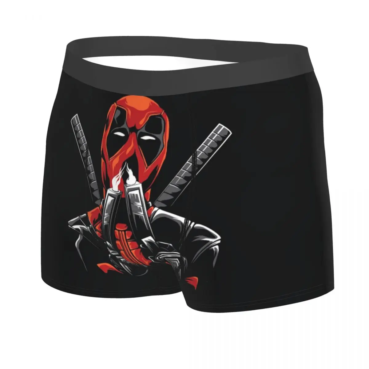 Customized Deadpool Cartoon Superhero Underwear Men Print Comic Classical Boxer Shorts Panties Briefs Soft Underpants