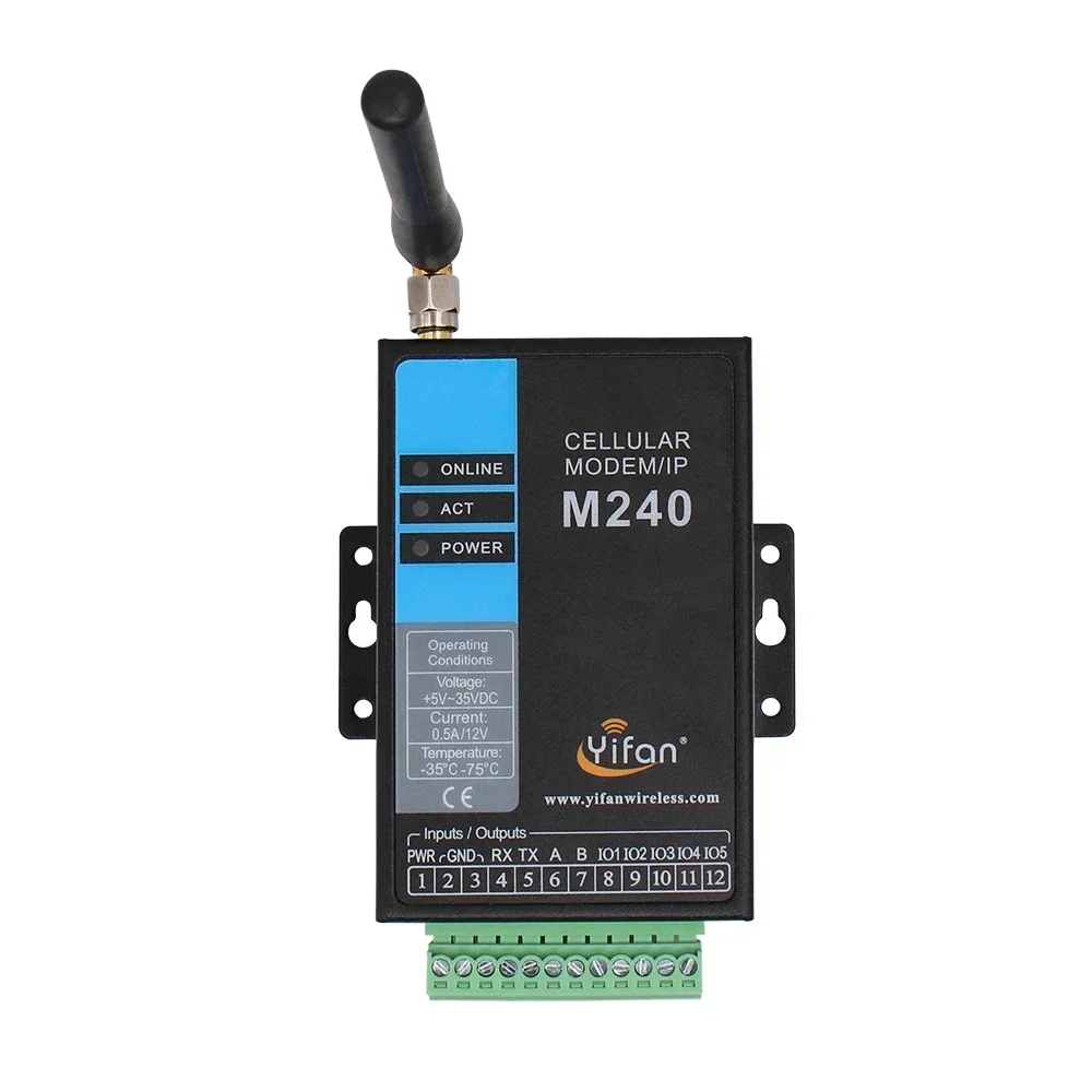 M240 Serial Port RS232 RS485 3g 4g LTE gsm gprs industrial 4g modem with sim card slot for Smart Meter, PLC