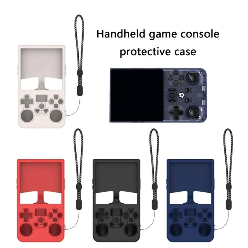 Y2GD Gamepad Dustproof Housing with Lanyard Silicone Protector Cover for R36 Scratchproof Game Console Protective Case