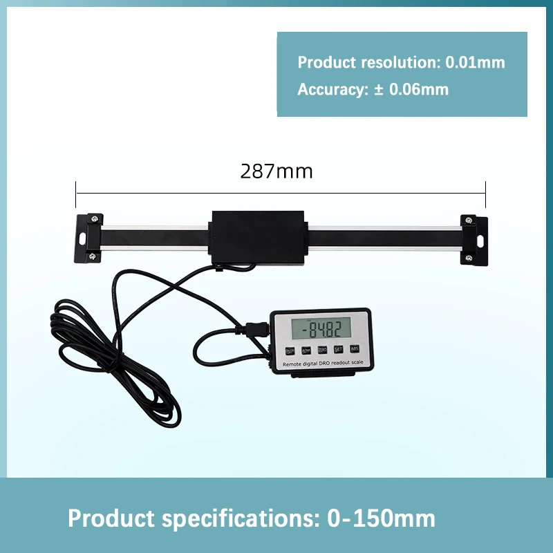 

Двухфункциональный датчик положения и перемещения, высокоточная цифровая линейка с внешним дисплеем, линейка-решетка для станков