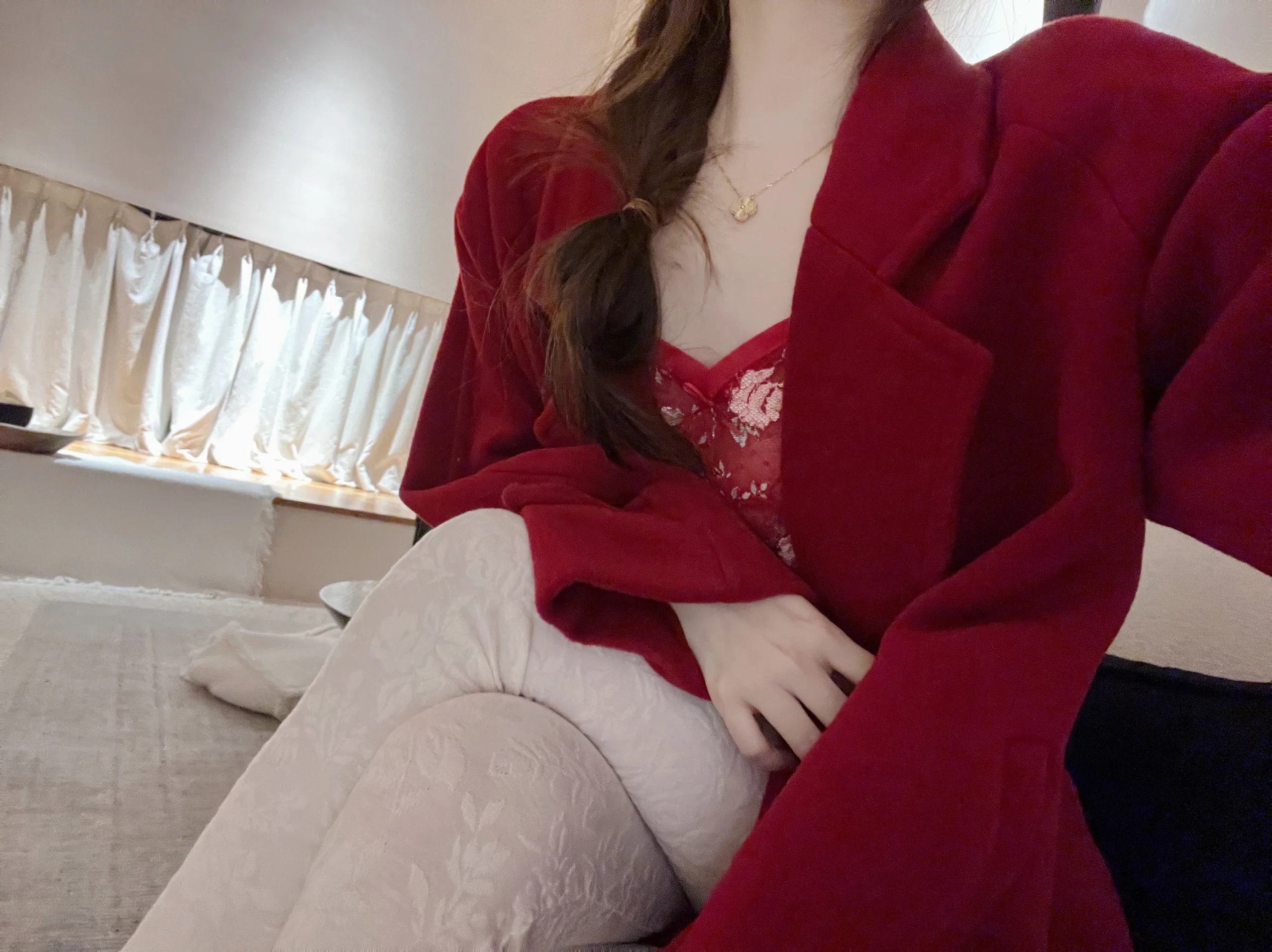 Rain Col Red Woolen… - image