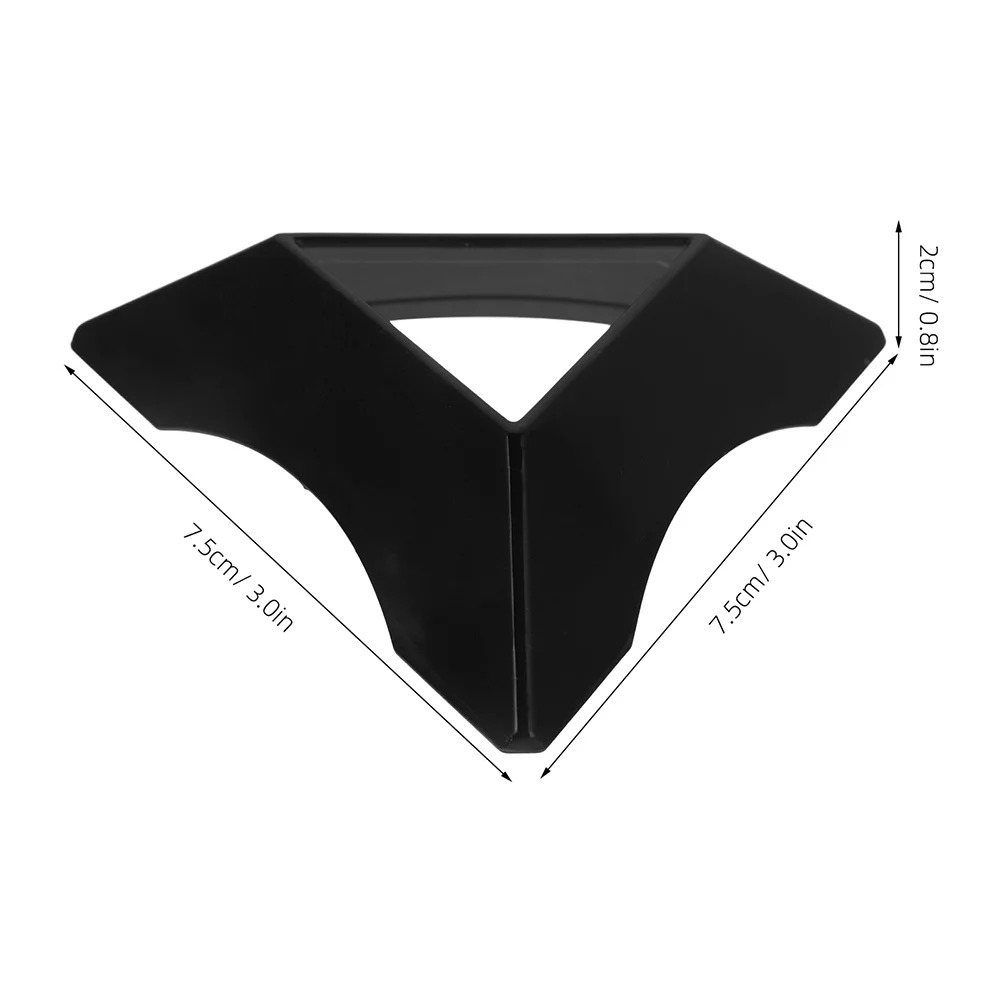 30Pcs Plastic Triangle Puzzle Cube Holder Mini Triangular Base Speed Cube Stand for Kids Room Desk Display Black