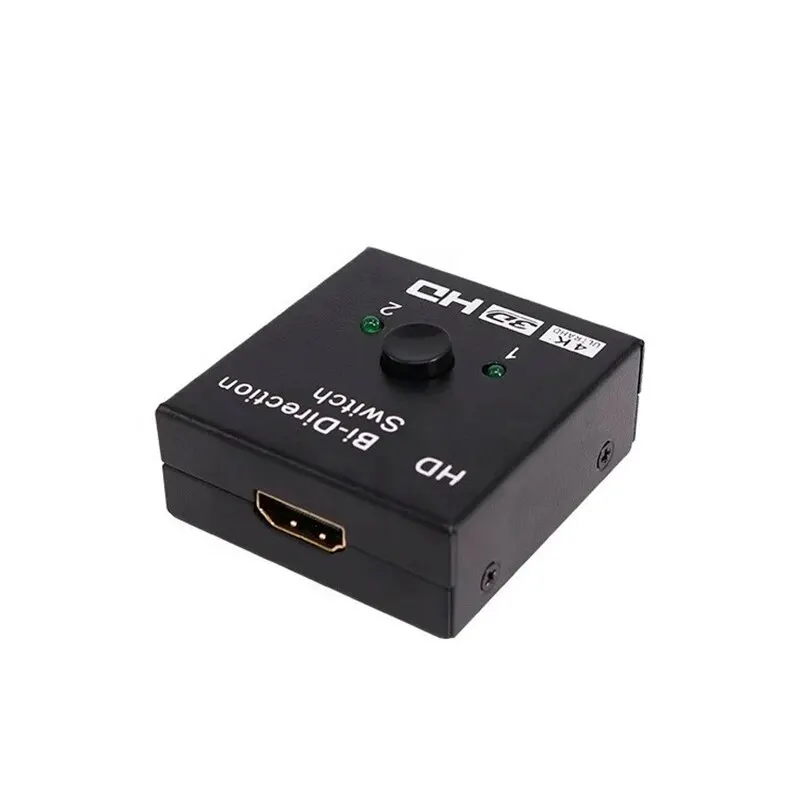 HDMI 2.0 Switch 2 In 1 Out Video Splitter for Laptops PC Xbox PS3/4/5 TV Box to Monitor TV Projector Adapter 1x2 or 2x1 2 Ports