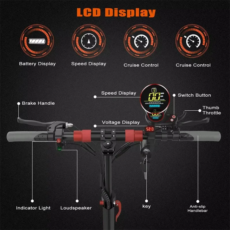 

M4 PRO 48V Electric Scooter 600W Motor 40KM Range 42KM/H Max Speed 10 Inch High Power Motor Electric E Scooter Set