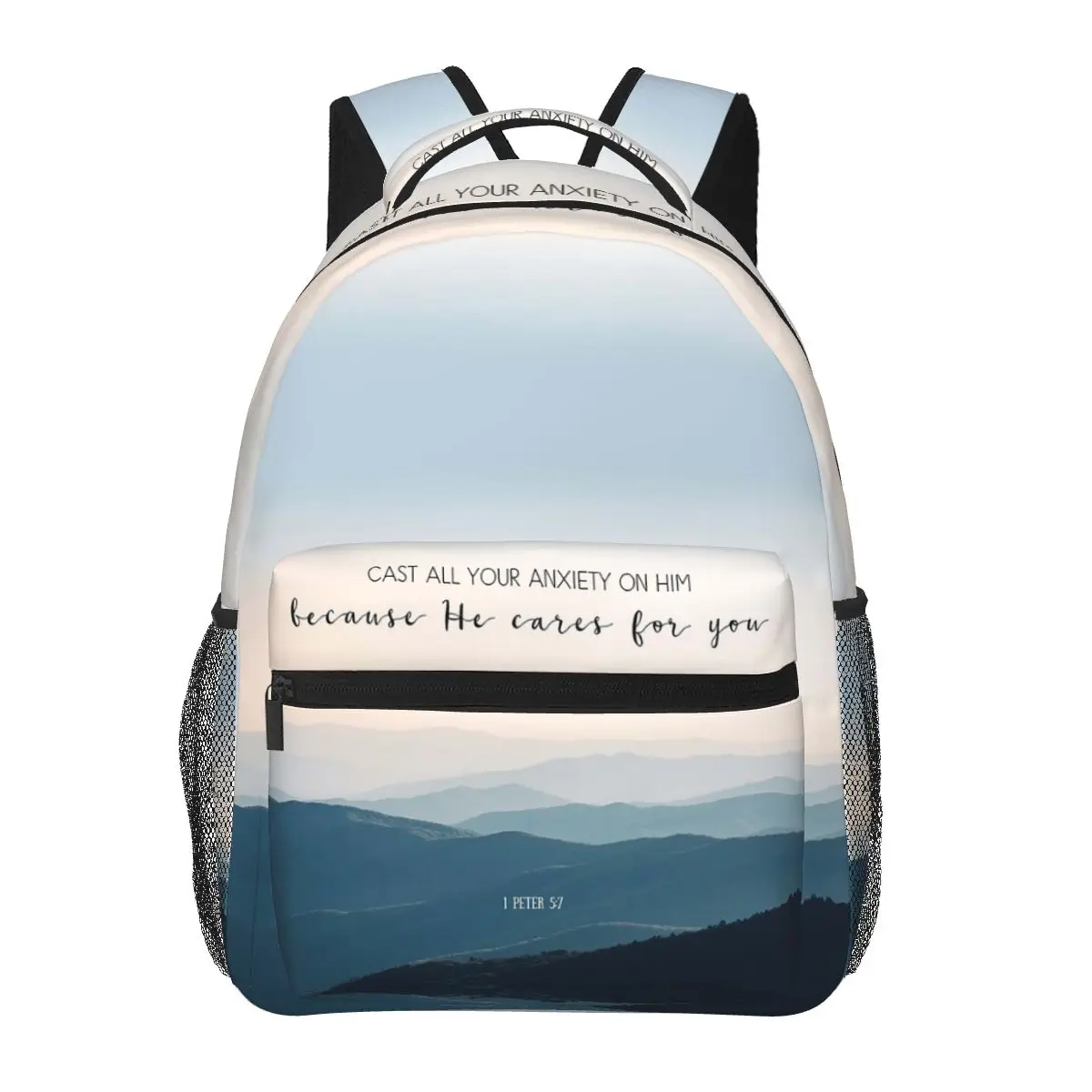 

Christian Bible Verse Quote - Anxi Backpacks Boys Girls Bookbag Students School Bags Kids Rucksack Shoulder Bag Large Capacity