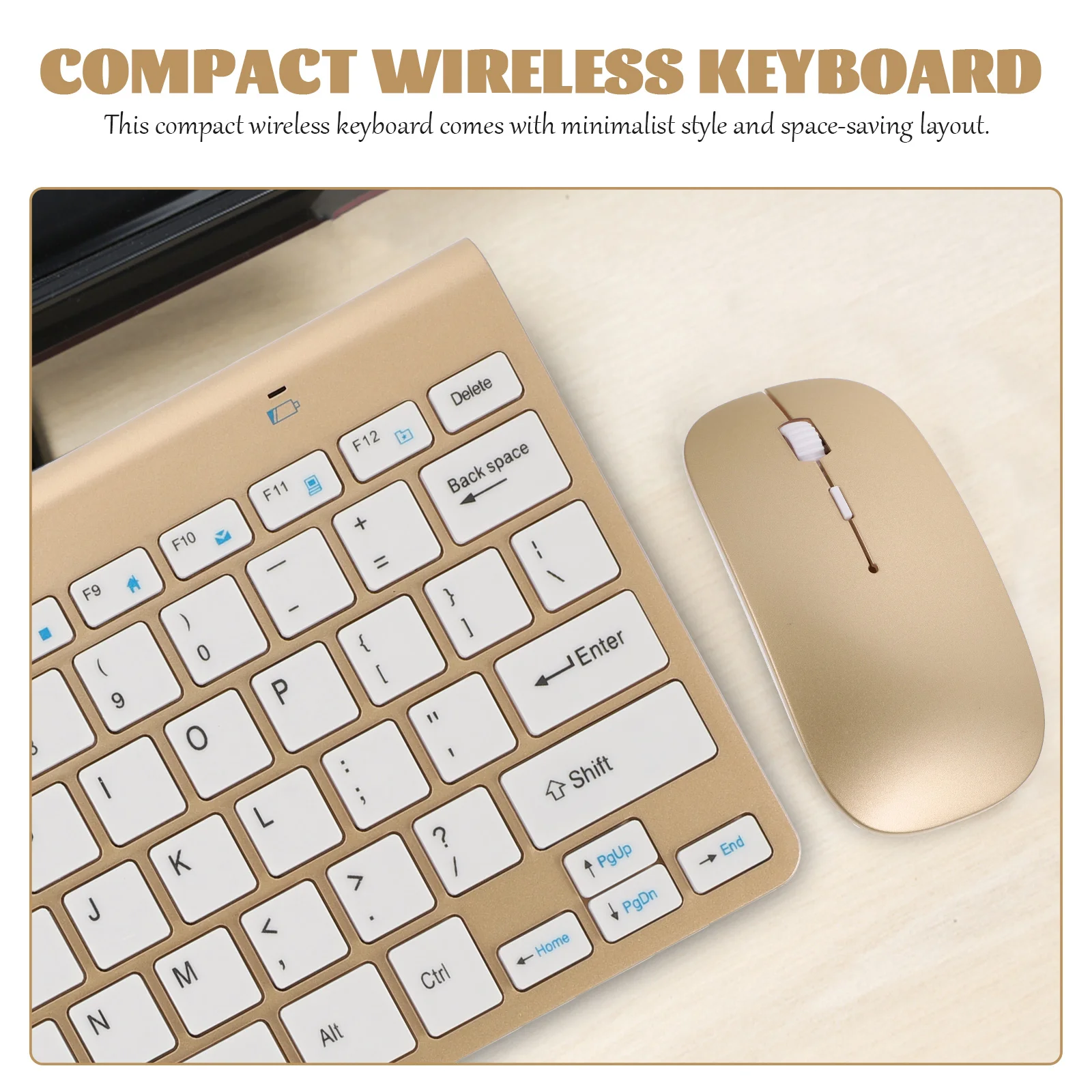 

1 set Compact Wireless Keyboard Mouse Combo 2.4Ghz -Saving Set For Laptop Pc Usb Receiver Plug Play Quiet Business