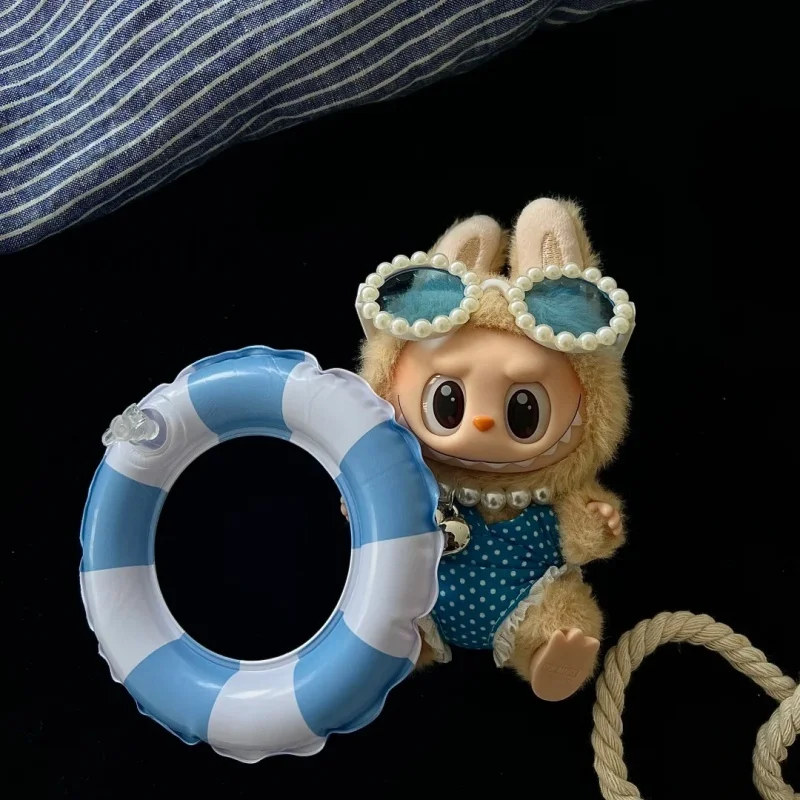 인형 옷 15 17cm 라부부 면 인형용 다채로운 수영복 진주 인형 중공업 안경 옷 액세서리