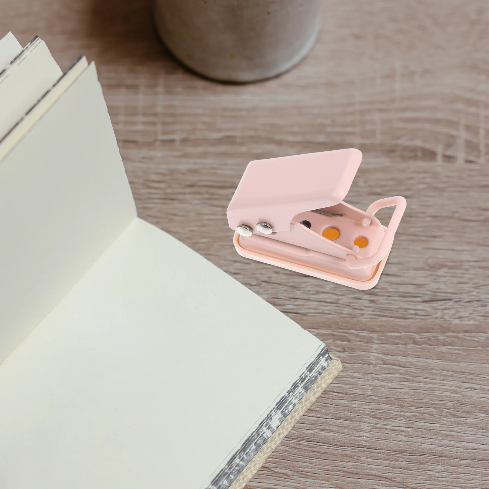 

Single Hole Puncher Mini Size for Office Cardboard Envelope Tags Scrapbook Supplies Craft DIY Projects Metal Paper Punch Tool