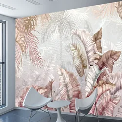 Easy to Apply Forest Peel and Stick Wallpapers for Living Room Banana Leaves Contact Wall Papers Home Decor Renovation Bed Mural