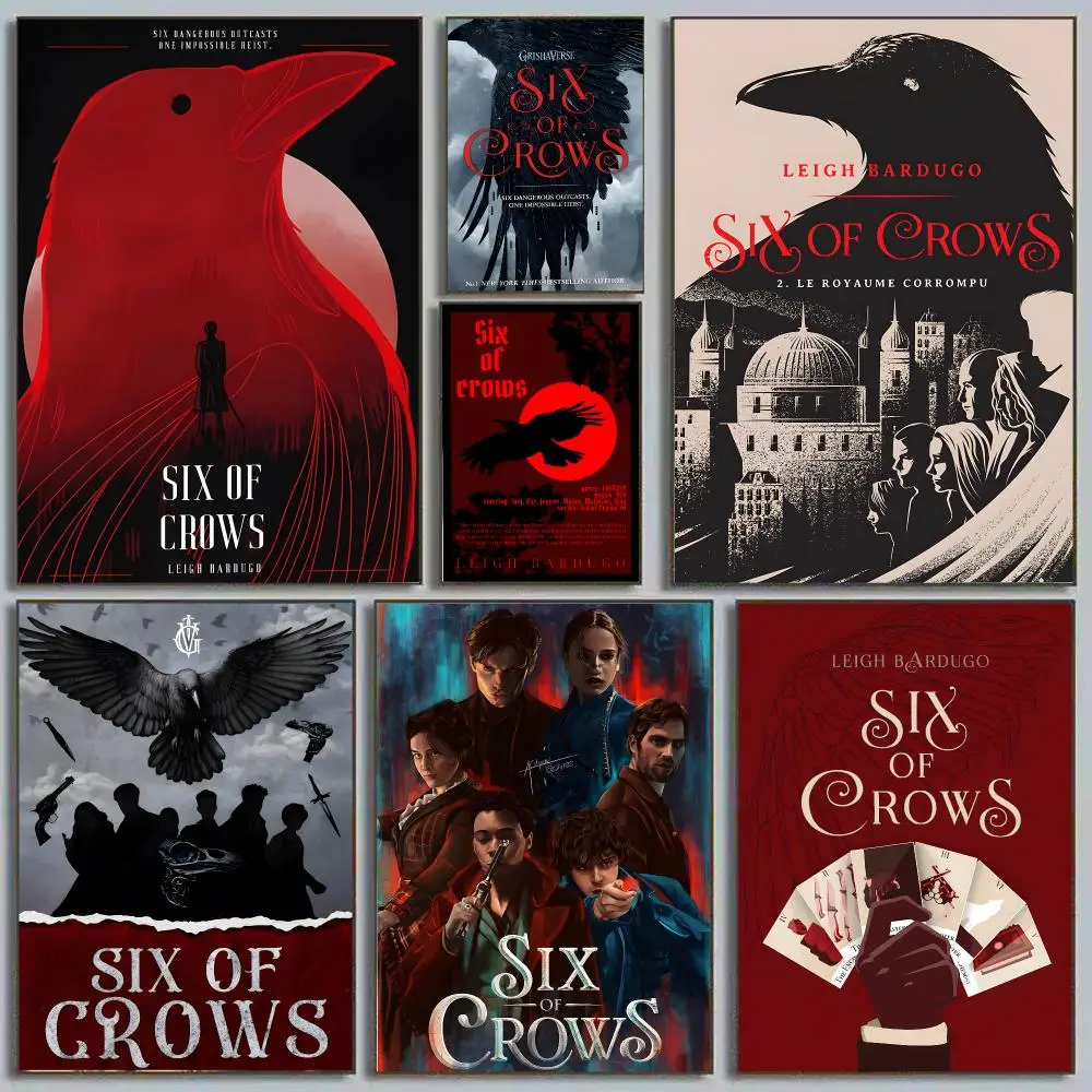Six of Crows Leigh Bardugo Fantasy Heist Kaz Brekker Grishaverse Painting Calligraphy Poster Eco-Friendly Decor Frameless Canvas