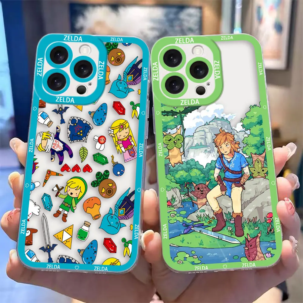 Clear Phone Case For OPPO RENO 15 15F 14 14F 13 13F 12 12F 11 11F 10 8 PRO 8T 7 7Z 6Z 5 5F Shell Cover Game L-Legend Of Z-Zeldas