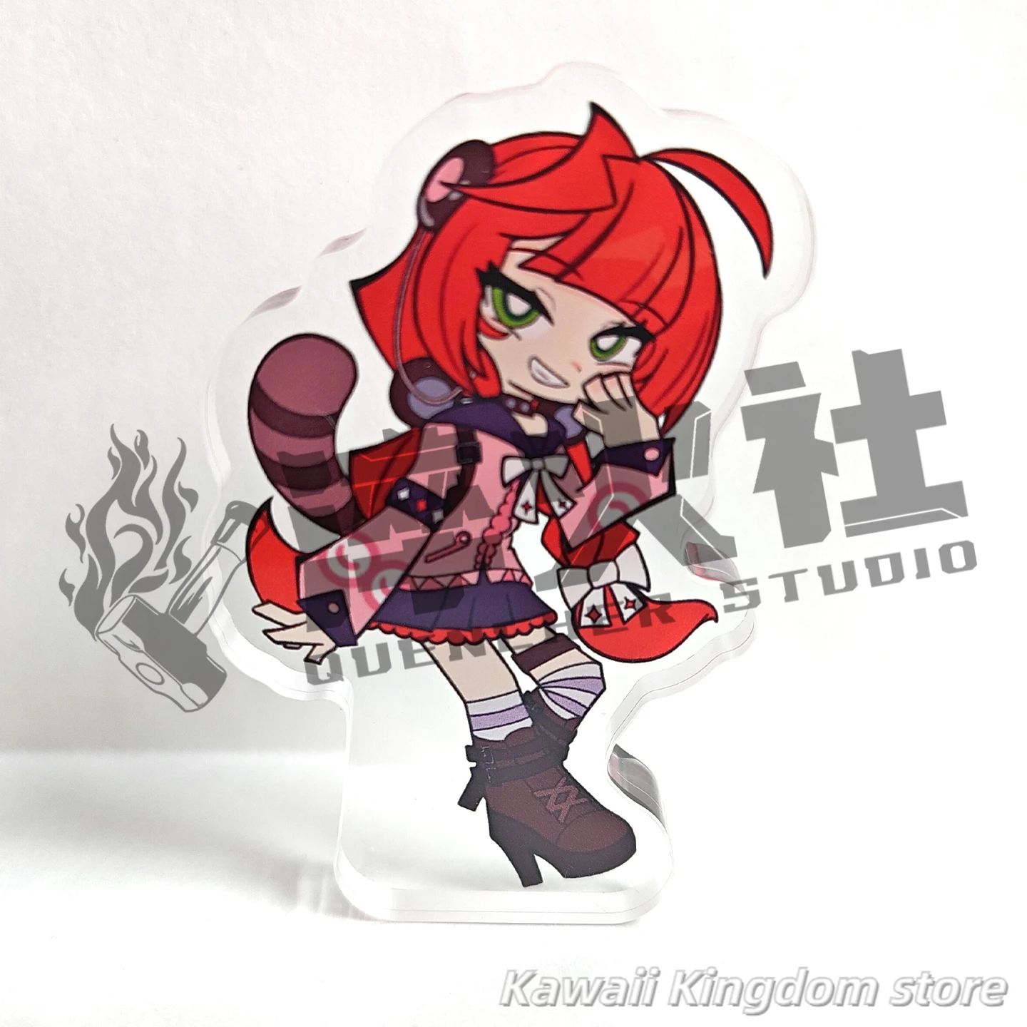 Zenless Zone Zero Ukinami Yuzuha كوسبلاي أنيمي أكريليك حامل الطوب الكرتون الاكريليك الطوب التميمة طالب المشجعين هدية