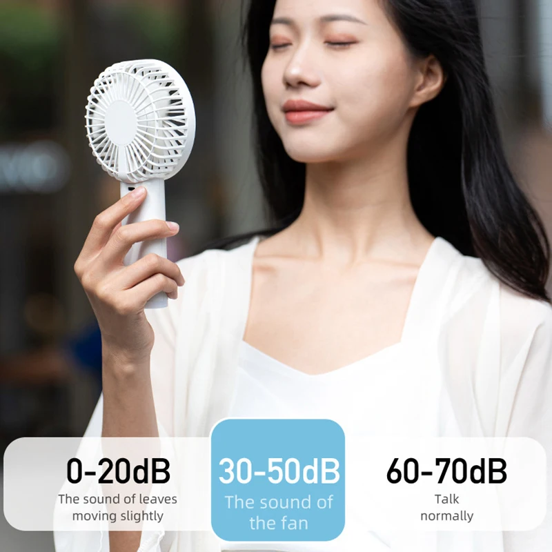 3600mAh Handheld Personal Fan Portable Mini USB Hand Fan Rechargeable Mini Fan with Stepless Speed Control Display Nightligh New