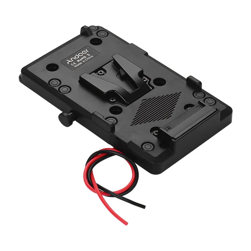 Andoer Backpack-Plattenadapter mit D-Tap-Ausgang für Sony V-Mount V-Lock Akku extern für DSLR-Kamera, Camcorder, Videoleuchte