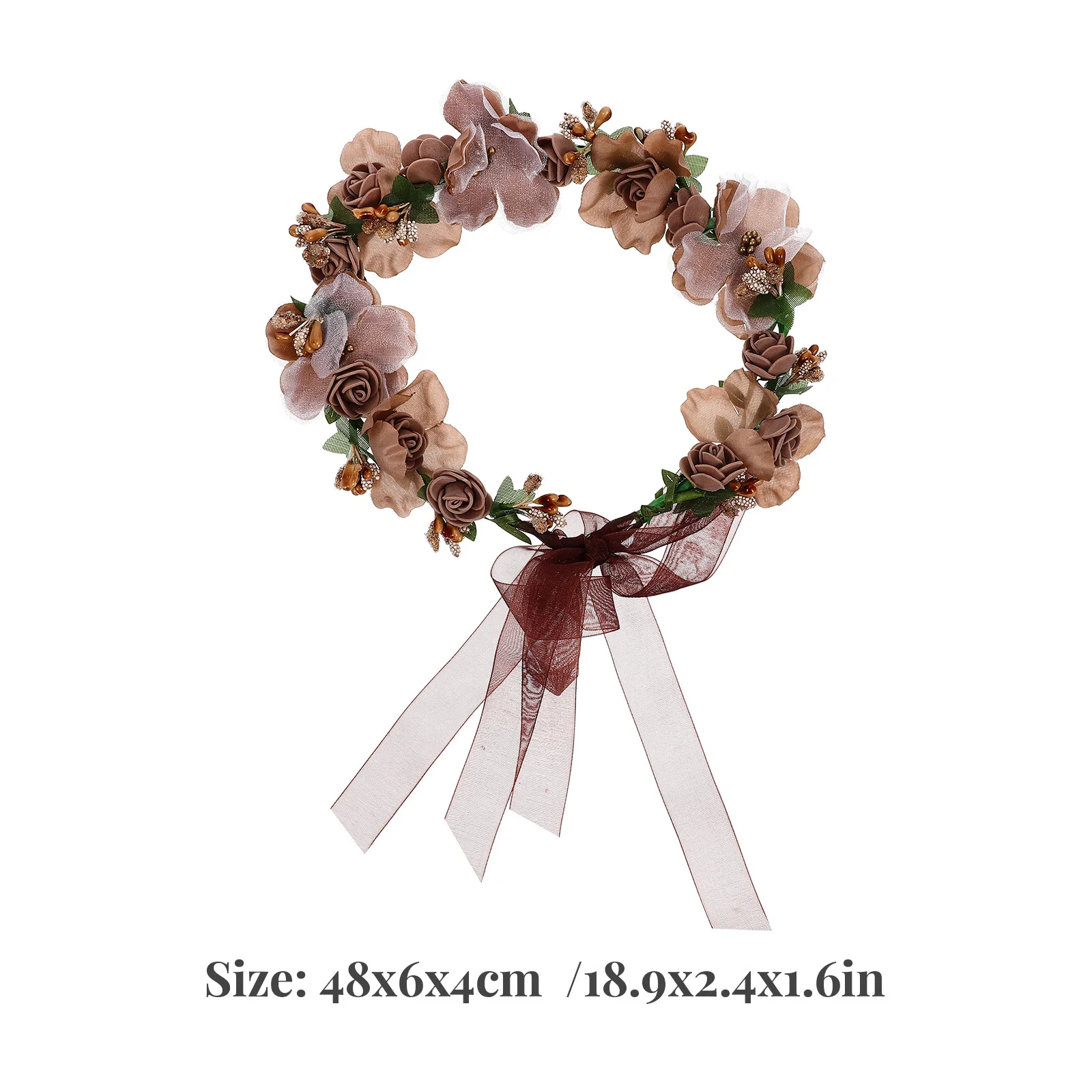 

Flower Crowns for Women Bridal Hair Accessories Realistic Design for Weddings and Theme Parties Lightweight and Easy to Wear