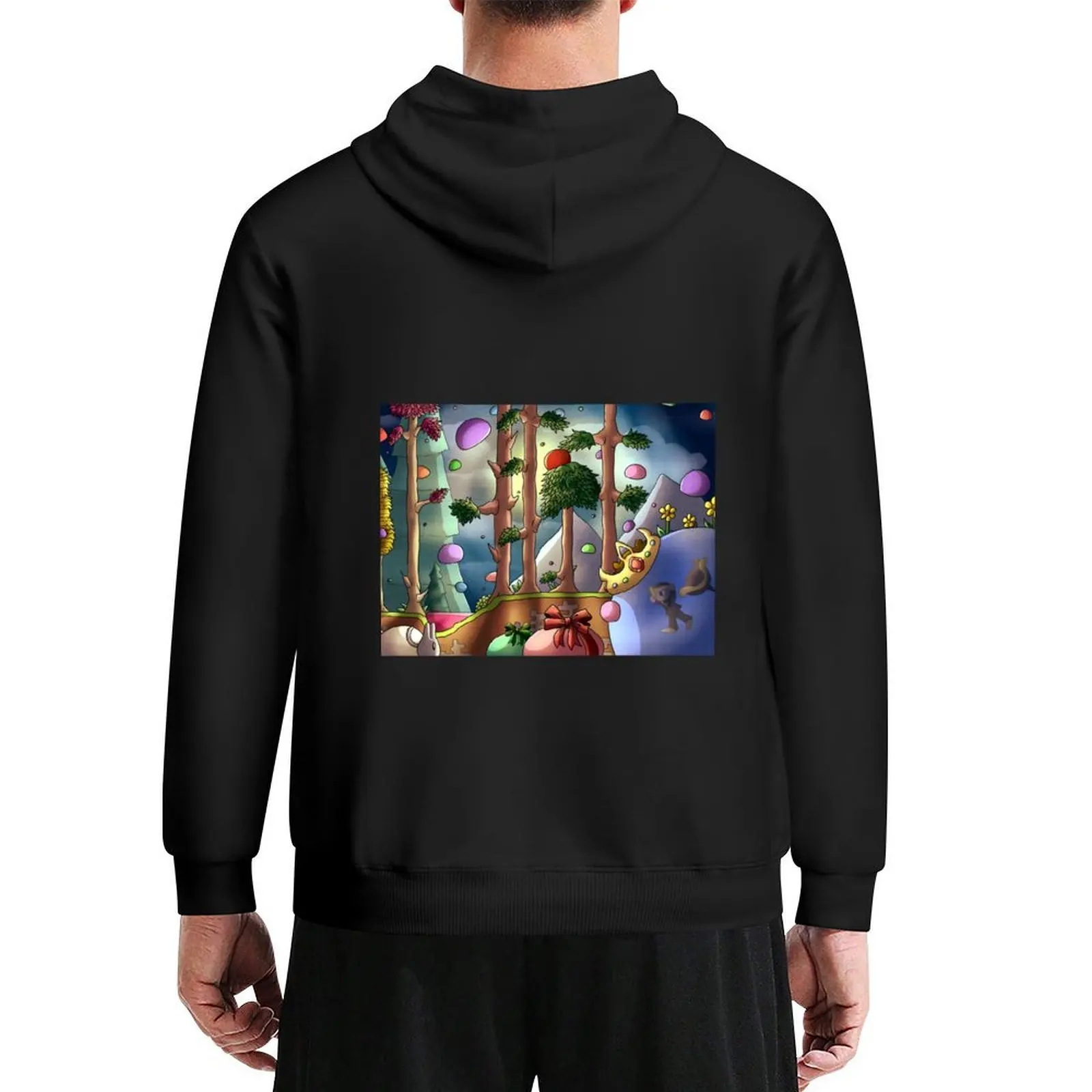 

Slime rain- Digital Hoodie male clothes men wear korean clothes mens clothes hoodies and sweatshirts new