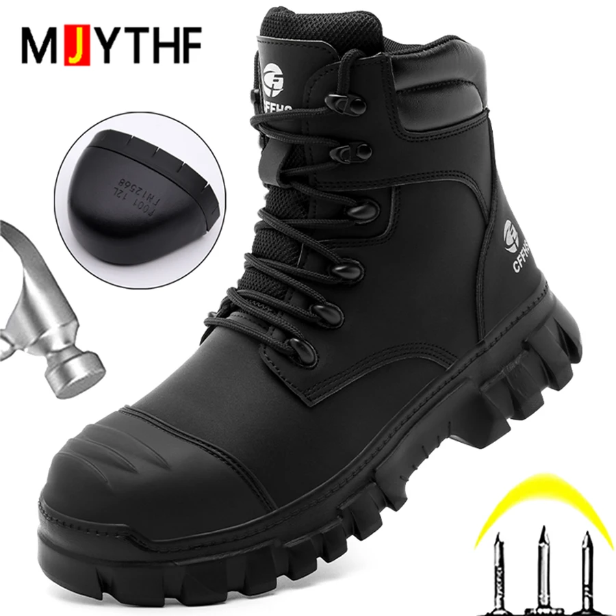 

Новинка 2026, рабочие защитные ботинки, обувь со стальным носком, мужская небьющаяся, противопрокольная, неразрушимая обувь, защитные ботинки, промышленная обувь