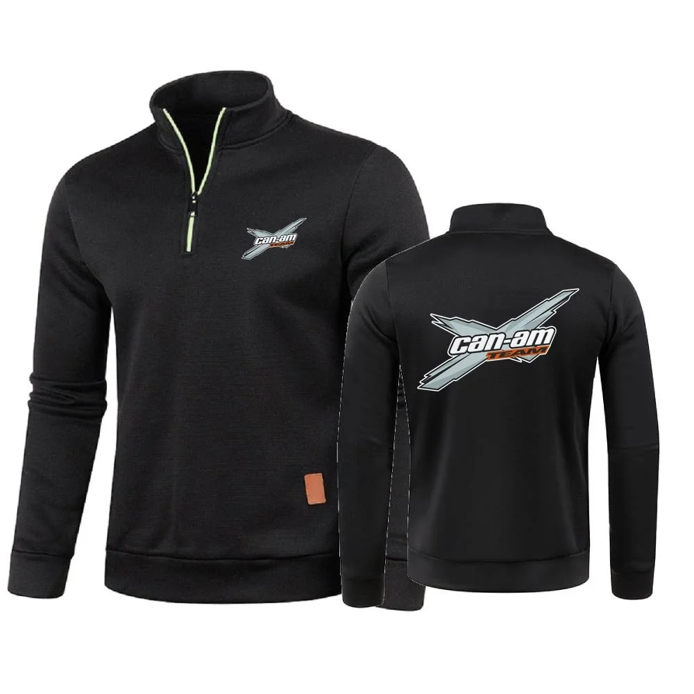 Men\'s Hoody Can Am Off Road Brp Atv Commander Utv Outlander Sweatshirts Men Pullover Sweater Fleece Pullover Soft Shell Jacket