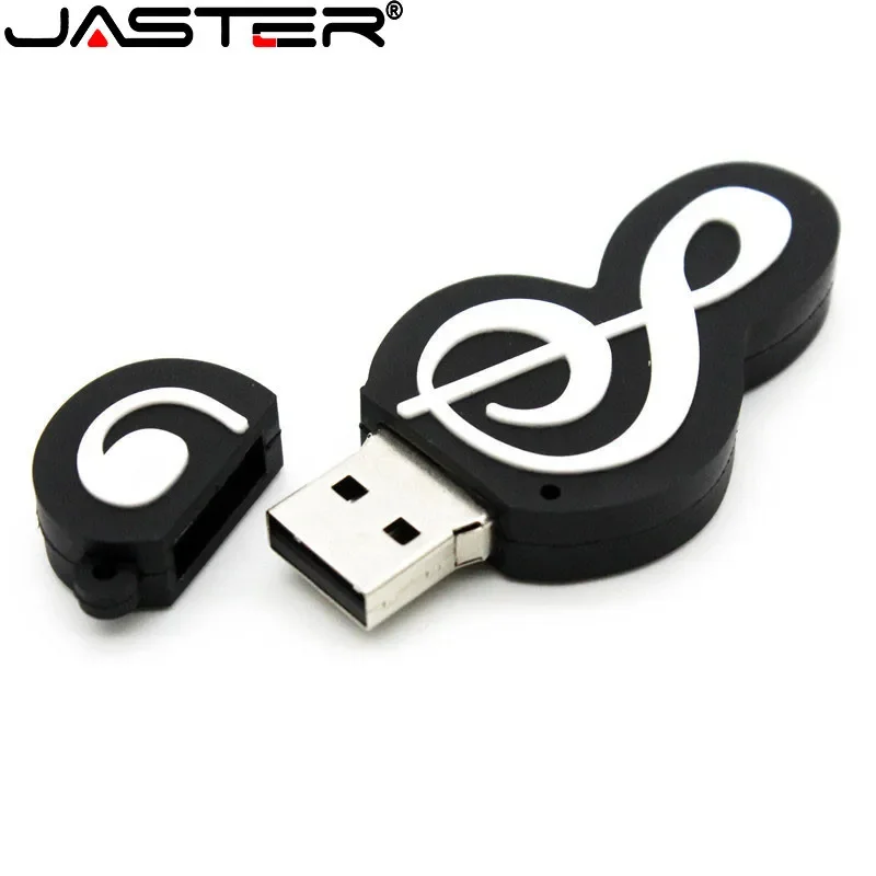 

JASTER Note белый мультфильм memoria usb флэш-накопитель usb 2.0 милый флэш-накопитель 8 ГБ 16 ГБ4 ГБ 32 ГБ 128 ГБ 64 ГБ Прекрасный персонал гитары