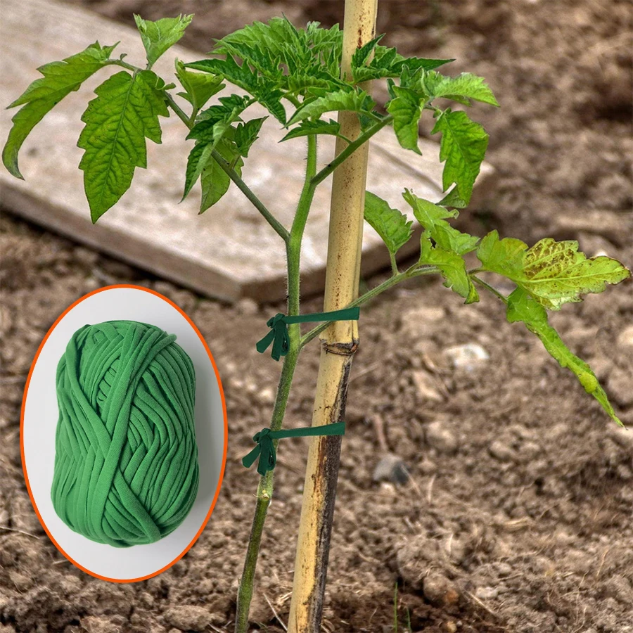 حبل دعم النبات، حبل لف الحديقة الخضراء، ربطة عنق نباتية ذاتية الصنع، ضمادة نباتية داعمة، ربطة عنق تسلق نباتات الحديقة، ربط النباتات، o