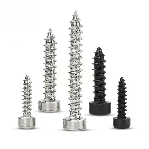 Imagen 2 del producto M2 M2.6 M3 M3.5 M4 M5 M6 cabeza hueca hexagonal tornillo autorroscante 8,8 grado negro/Níquel Zinc tornillo de cabeza Allen para altavoz