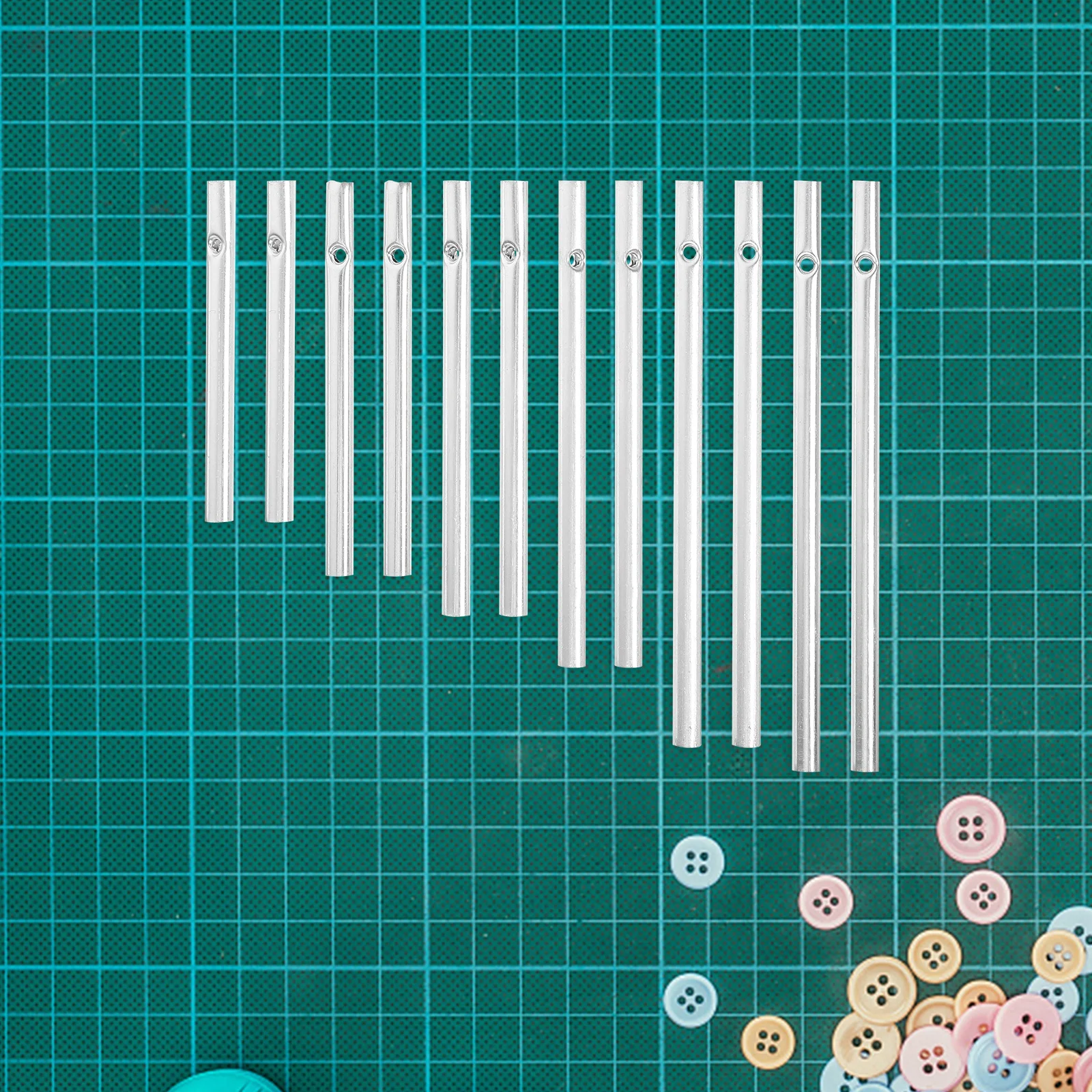 

2Sets Wind Chime Tubes Polished Metal Pipes for DIY Wind Chimes Crafts Kids Activity Set Outdoor Indoor Decorative Hanging