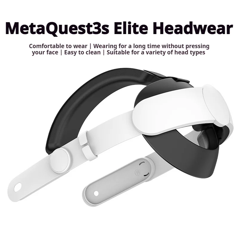 Head Strap for Meta Oculus Quest 3S VR Glasses Accessorie Replacement Strap Headband Comfortable Wear Sponge Headwear Stressless