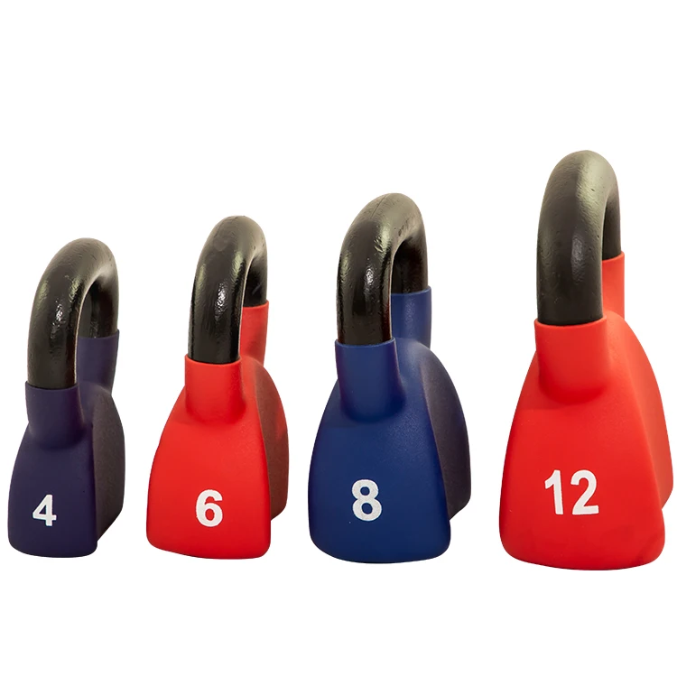 

Gym Equipment Free Weights Strength Training Dip Plastic Cast Iron Kettlebell for Sale